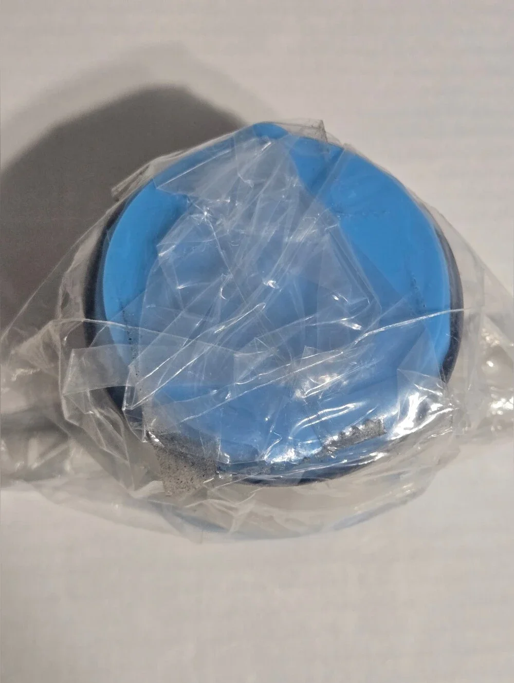Dog Lick Bowl Slow Feeder Treat Dispenser w/ Spatula Stainless Steel Blue Small